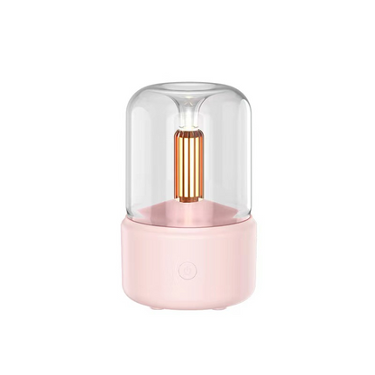 Essential Oil Diffuser Night Light | Ultrasonic Mist Aromatherapy Humidifier with Soft Glow LED | Quiet for Bedroom Living Room Office
