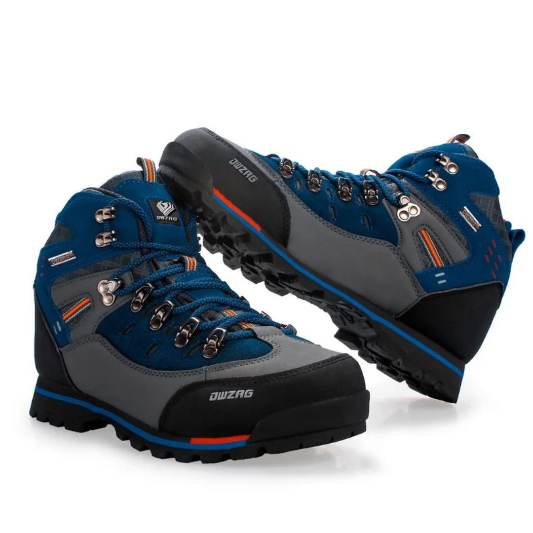 Men's Waterproof Hiking Boots with Non-Slip Rubber Sole – Mid-Ankle Trekking Shoes for Winter Trail Walking, Outdoor Adventures & Mountain