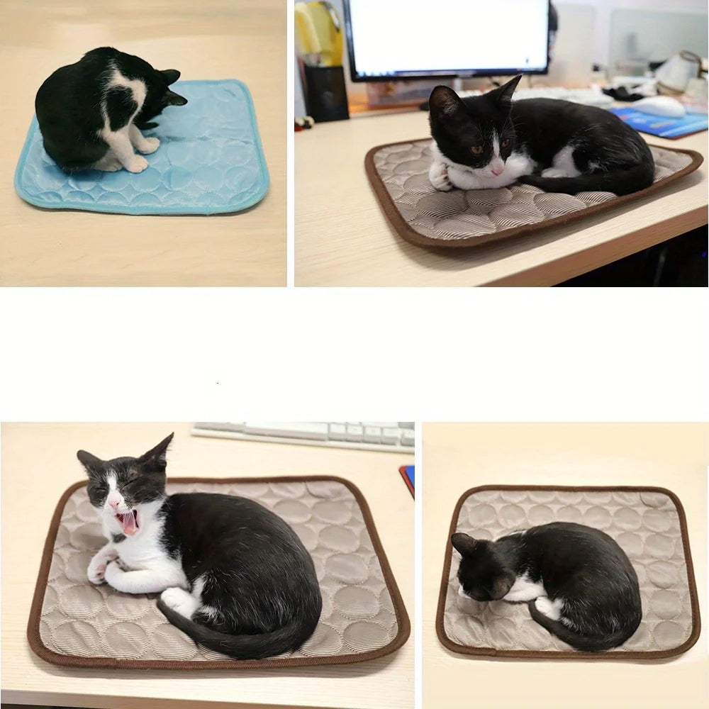 Tapis auto-refroidissant pour chiens et chats – Coussin d'été respirant pour un soulagement instantané de la chaleur