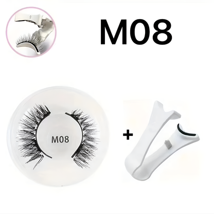 Reusable Magnetic False Eyelashes with Precision Applicator for Natural Volume & All-Day Wear