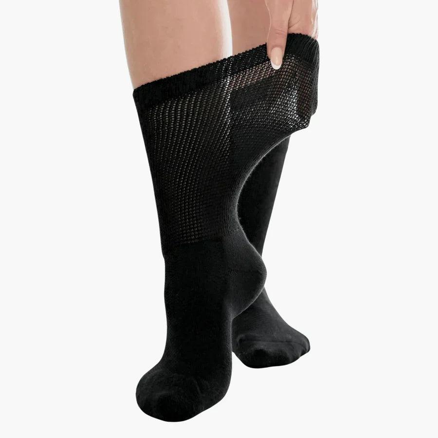 Seamless Diabetic Socks for Neuropathy & Circulation Support – Non-Binding Cushioned Foot Care