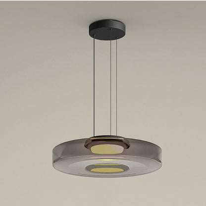 Multi-Tier Glass Pendant Light with Adjustable Cable for Kitchen & Dining Room | Modern LED Ceiling Fixture