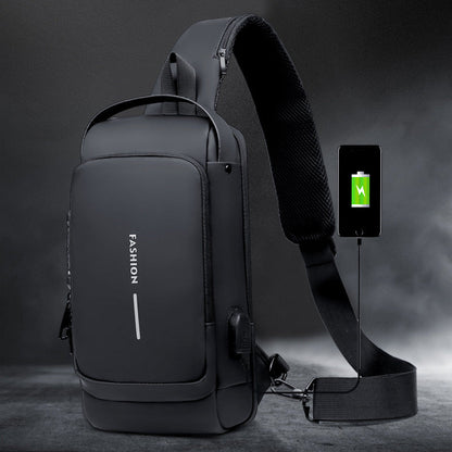 Compact Sling Bag with Combination Lock for Men and Women Crossbody Security Chest Pack for Travel Commute Outdoors