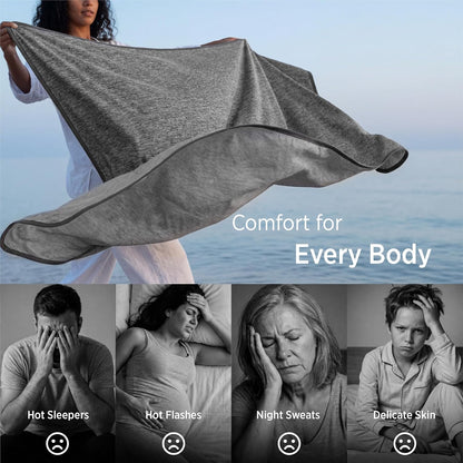 Confort douillet | Couverture rafraîchissante d'été en rayonne de bambou pour les dormeurs qui ont chaud | Jeté léger pour les voyages et l'extérieur