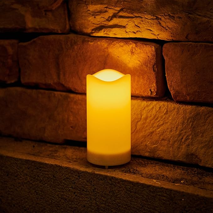 Battery-Powered LED Pillar Candles with Realistic Drip Design for Home Decor, Bedroom & Living Room Ambiance