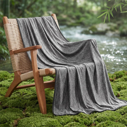 Confort douillet | Couverture rafraîchissante d'été en rayonne de bambou pour les dormeurs qui ont chaud | Jeté léger pour les voyages et l'extérieur