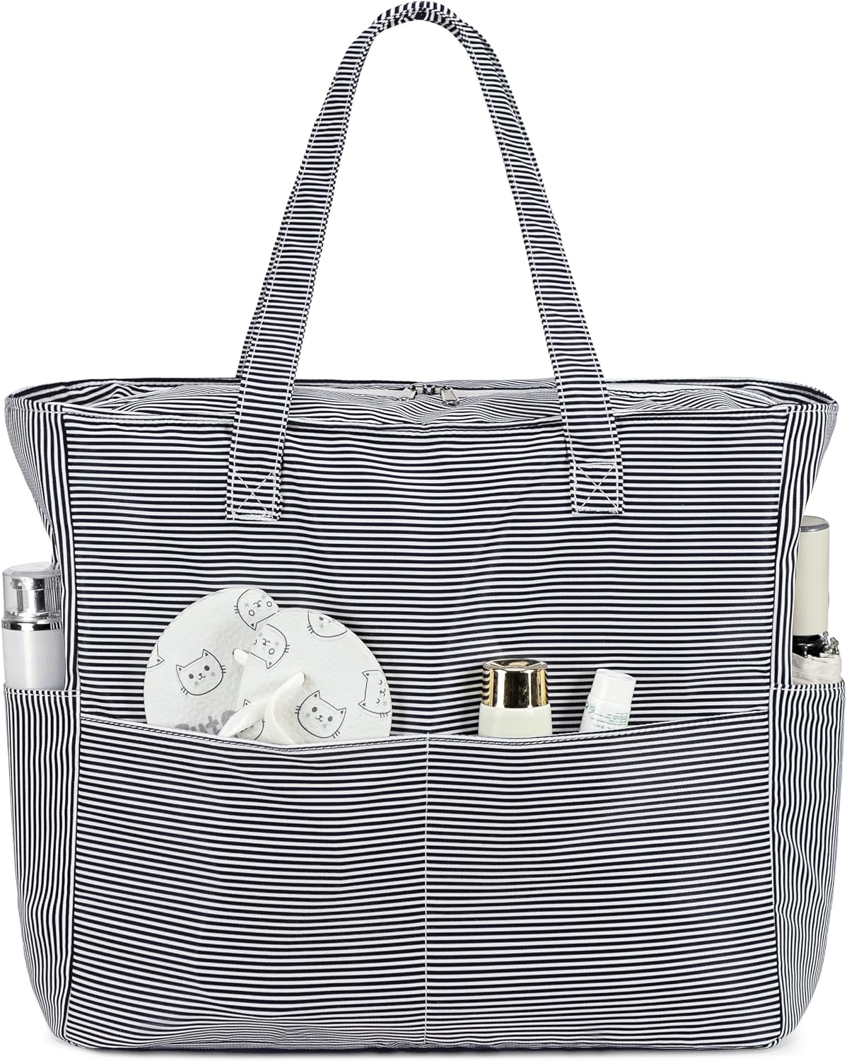 Évasion côtière | Très grand sac de plage imperméable avec compartiment humide | Bagage à main élégant pour les escapades du week-end