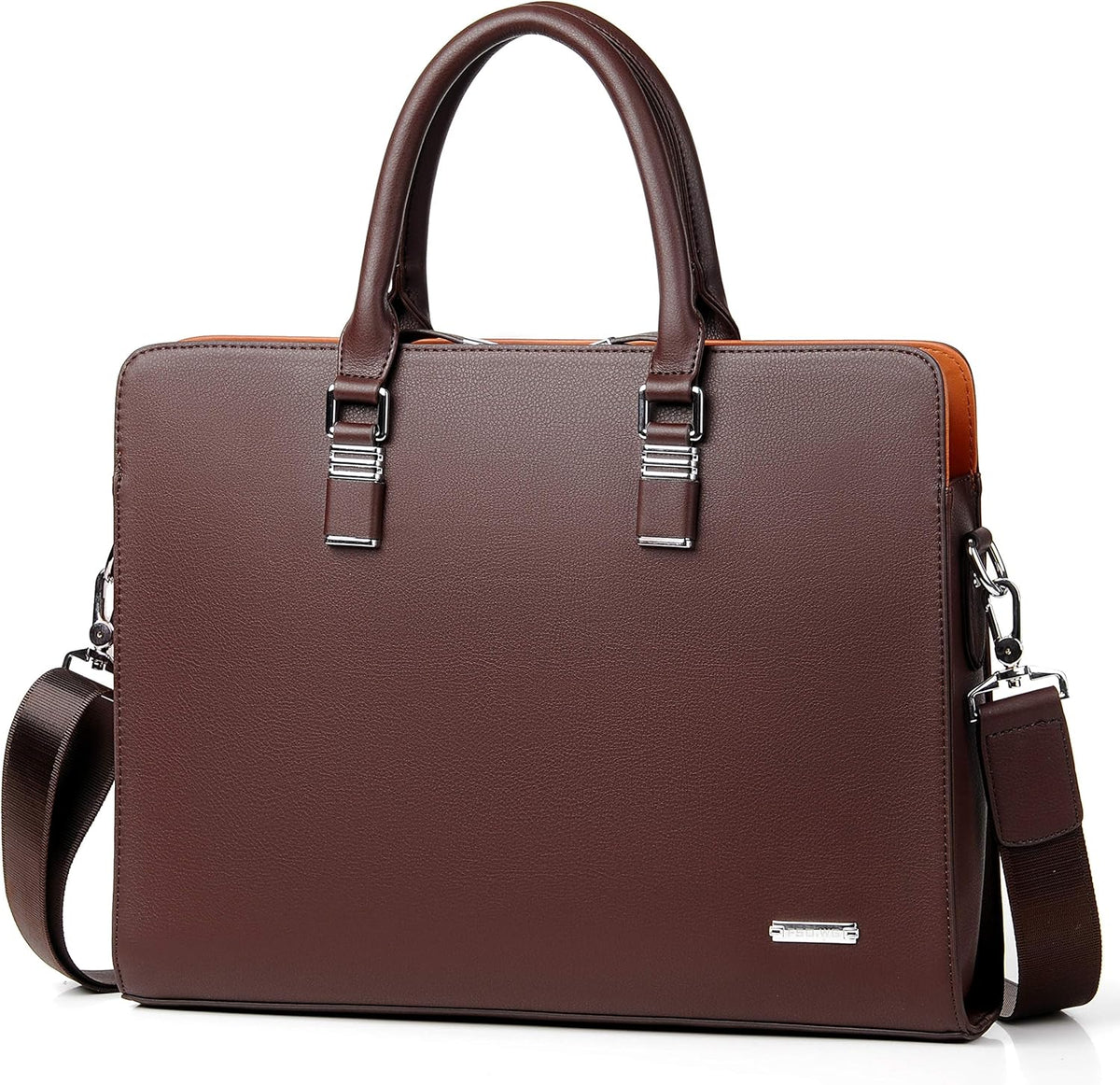 Executive Leather Laptop Bag 15.6-Inch for Work Travel School Office Business Men Women Professionals
