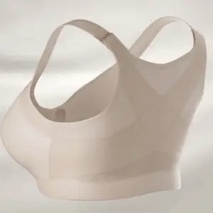 Soutien-gorge correcteur de posture, dos croisé et agrafes réglables sur le devant