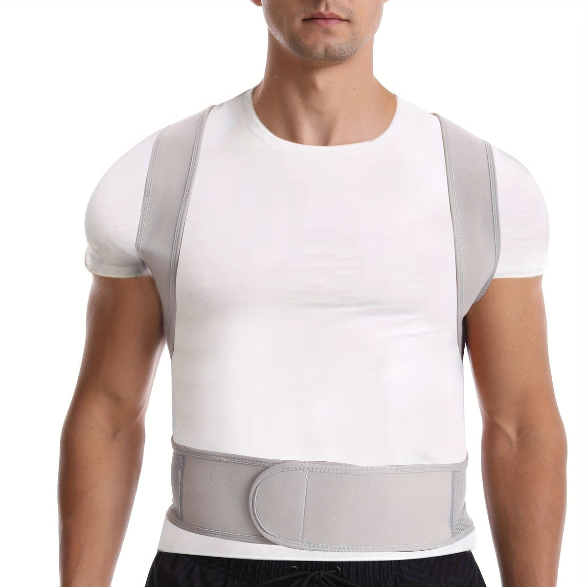 Adjustable Posture Corrector Brace for Back Support – Breathable Neoprene Upper Back Straightener for Men & Women