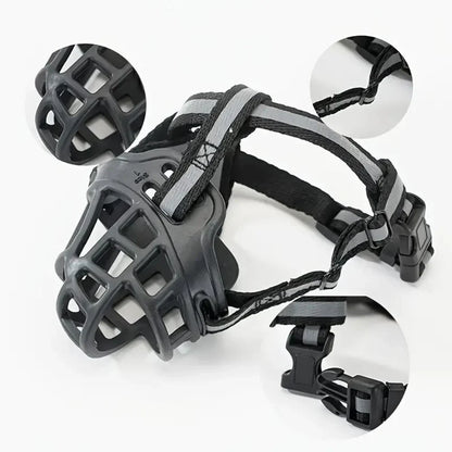 Mesh Dog Muzzle for Training & Safety | Adjustable Fit for Small to Large Breeds | Anti-Bite & Bark Control | Pet Safety Accessory