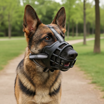 Breathable Mesh Dog Muzzle with Adjustable Straps for Training, Grooming & Safe Walks | Anti-Bite Pet Guard for Small to Large Dogs