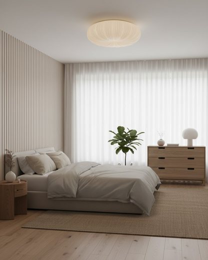 Plafonnier encastré rond minimaliste à température de couleur réglable pour salon et chambre