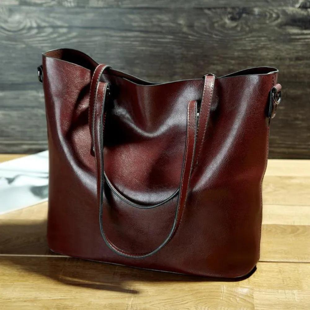 Genuine Leather Shoulder Bag Women's Vintage Flap Purse Adjustable Strap Crossbody Handbag for Everyday Travel Work Casual & Formal
