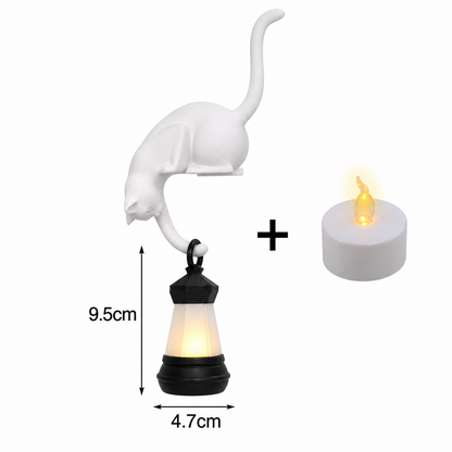Curious Charlie™ – Cat Shelf Lamp