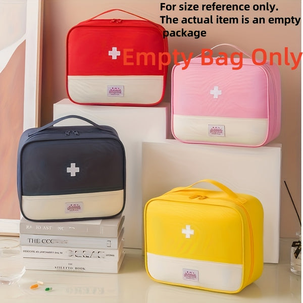 Large Portable First Aid Kit with Multiple Compartments