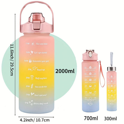 HYDRAGRAD – Gradient Water Bottle with Straw