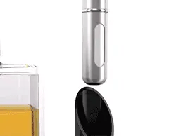 Perfume Atomizer Refillable Leak-Proof Aluminum 5 ml Carry-On Approved