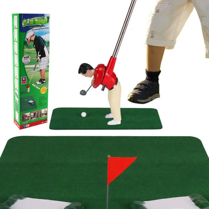 Kit de golf d'intérieur | Ensemble de 5 clubs de golf avec tapis de putting et balles | Idéal pour l'entraînement à domicile