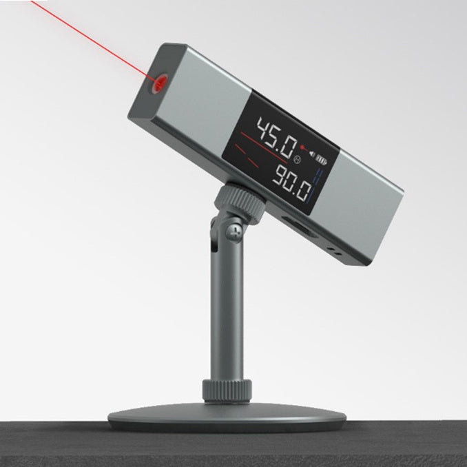 USB Rechargeable Cross Line Laser Tool with Digital Display for Home DIY Tile Installation Floor Leveling Wall Mounting Projects