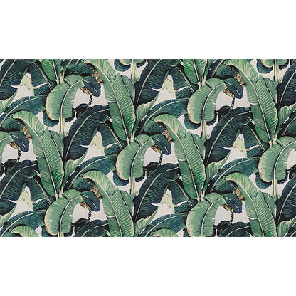 Tropical Banana Leaf Wall Mural Decal Peel and Stick Removable Wallpaper for Living Room Bedroom Kitchen Custom Size Green Plant Wall