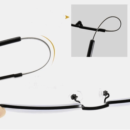 Titanium Multi-Focus Reading Glasses for Near & Distance Vision with Blue Light Filter