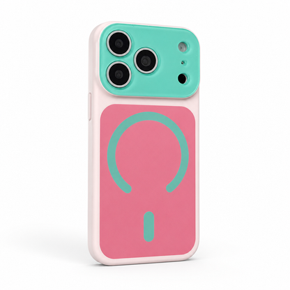 Reinforced-Corner Magnetic Phone Case with Drop Protection & Wireless Charging Alignment for iPhone 13-17 Series