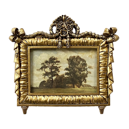 Vintage Resin Picture Frame for Home Display – Ornate Antique-Style Photo Holder for Living Room & Bedroom Décor