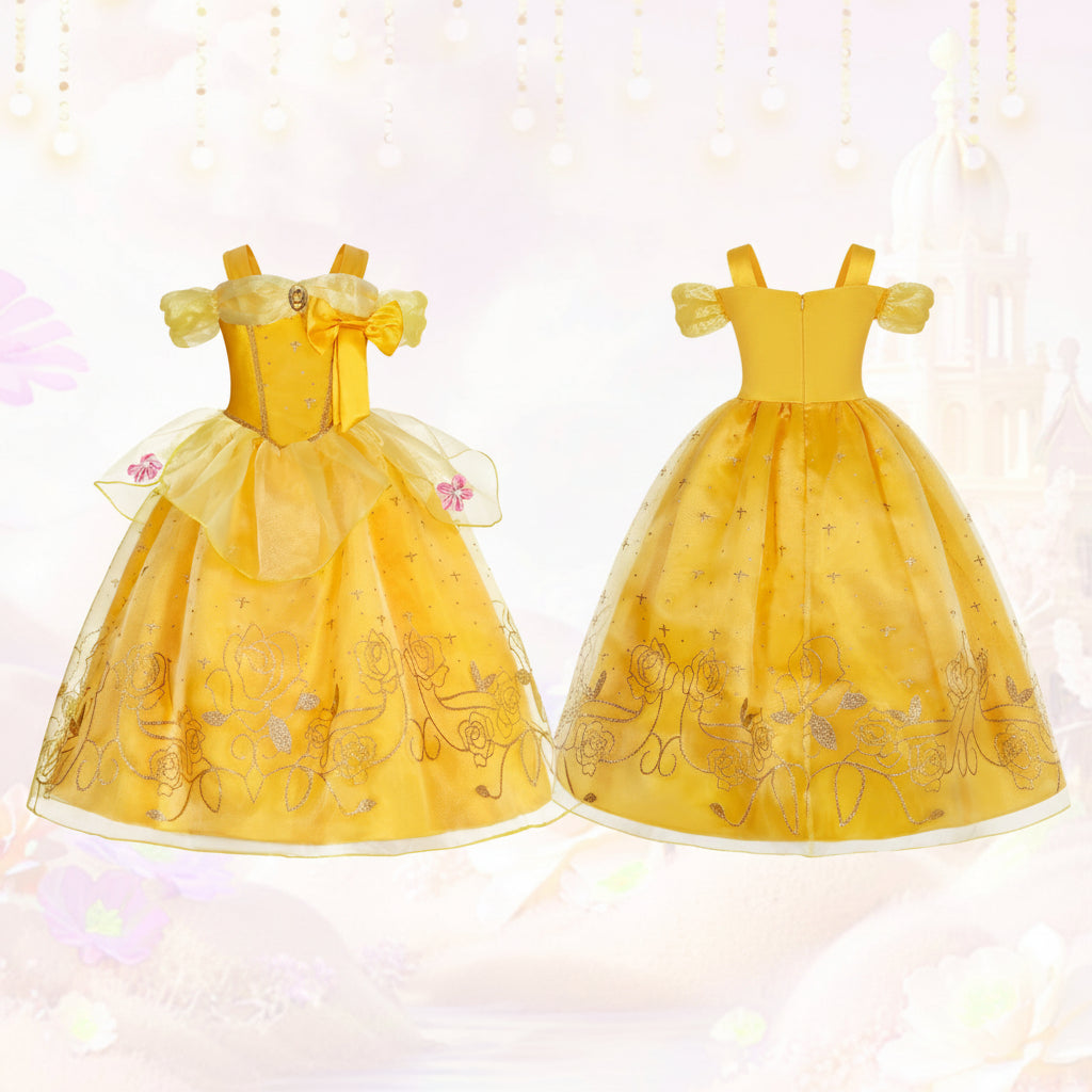 Ensemble de costume de princesse enchanteur pour filles avec accessoires | Parfait pour des célébrations magiques