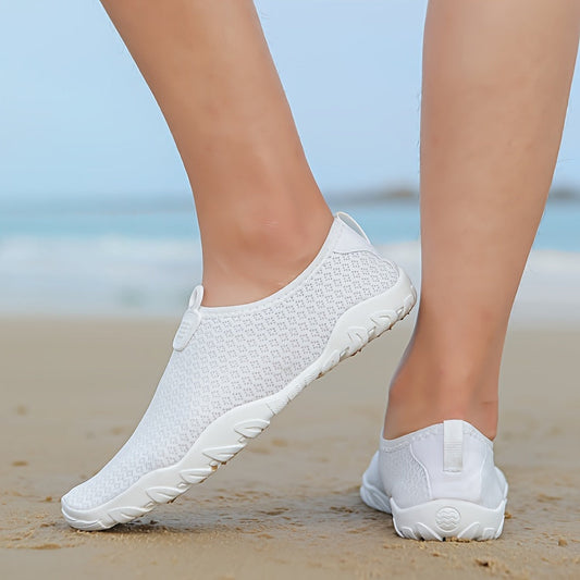 Chaussures d'eau à séchage rapide pour femme – Maille respirante, semelle en caoutchouc antidérapante pour la piscine, le surf, le kayak, le yoga et la salle de sport