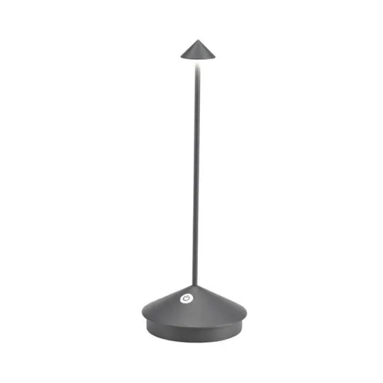 Rechargeable LED Accent Light Aluminum 12 in Tall 185 Lumen Cordless Dimmable 2700K for Patio Bedroom Dining Room Restaurant Nightstand