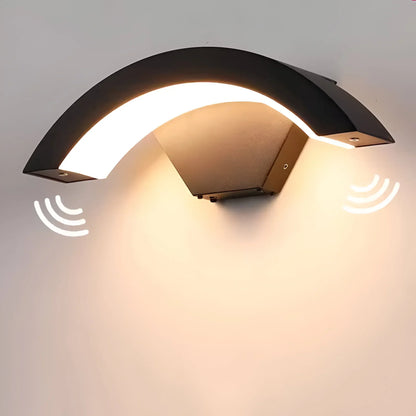Outdoor Security Light with Motion Sensor | Weather-Resistant LED Wall Sconce for Porch, Patio & Entryway | 18W Automatic Dusk-to-Dawn