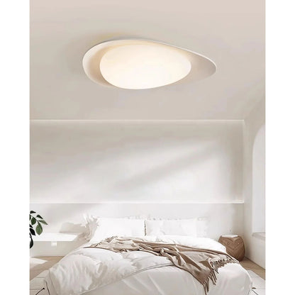 Flush Mount Ceiling Light Botanical Leaf Design Green 16 Inch Adjustable LED for Bedroom Kitchen Dining Room Natural Decor