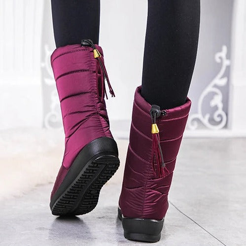 Insulated Winter Boots for Women – Plush Faux Fur Lining, Anti-Slip Sole, Wide Fit Snow Footwear for Hiking & Daily Wear