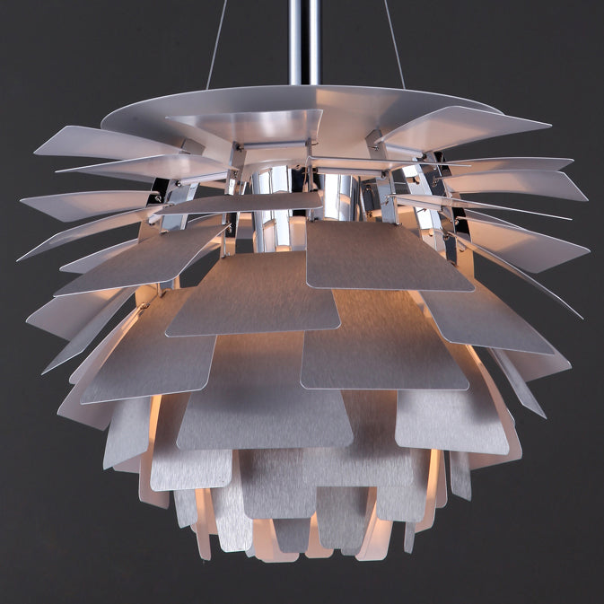 Layered Metal Fixture 19 in Wide Warm White E27 Socket Adjustable Height Kitchen Island Dining Room Cord Suspended Overhead Lighting Texture