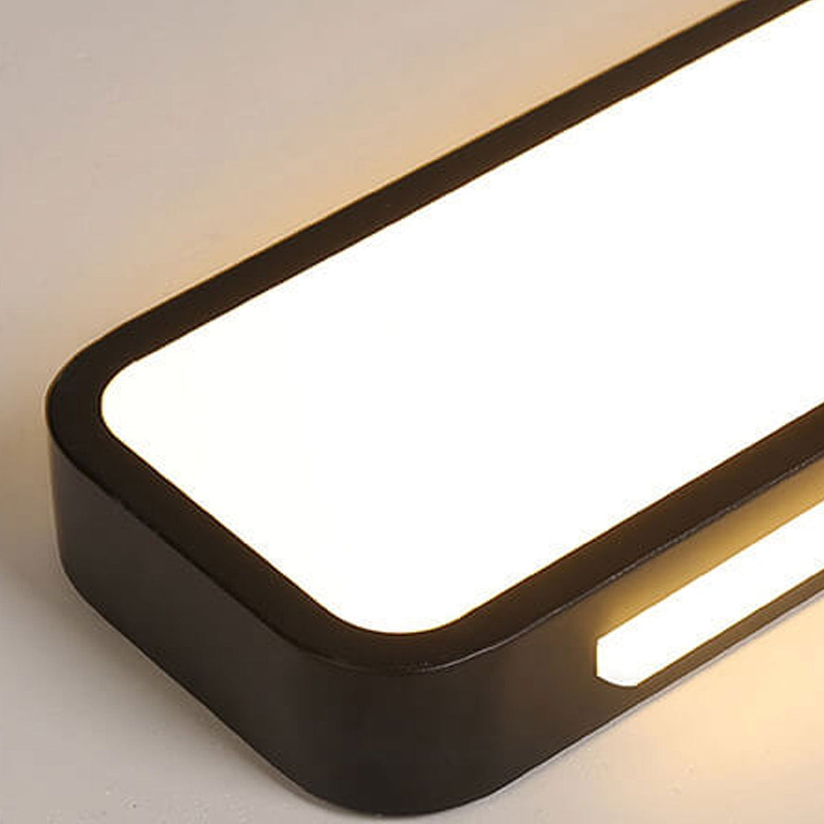 Sleek Rectangular LED Ceiling Light Fixture — Modern Acrylic Flush Mount for Bedroom, Hallway & Living Room