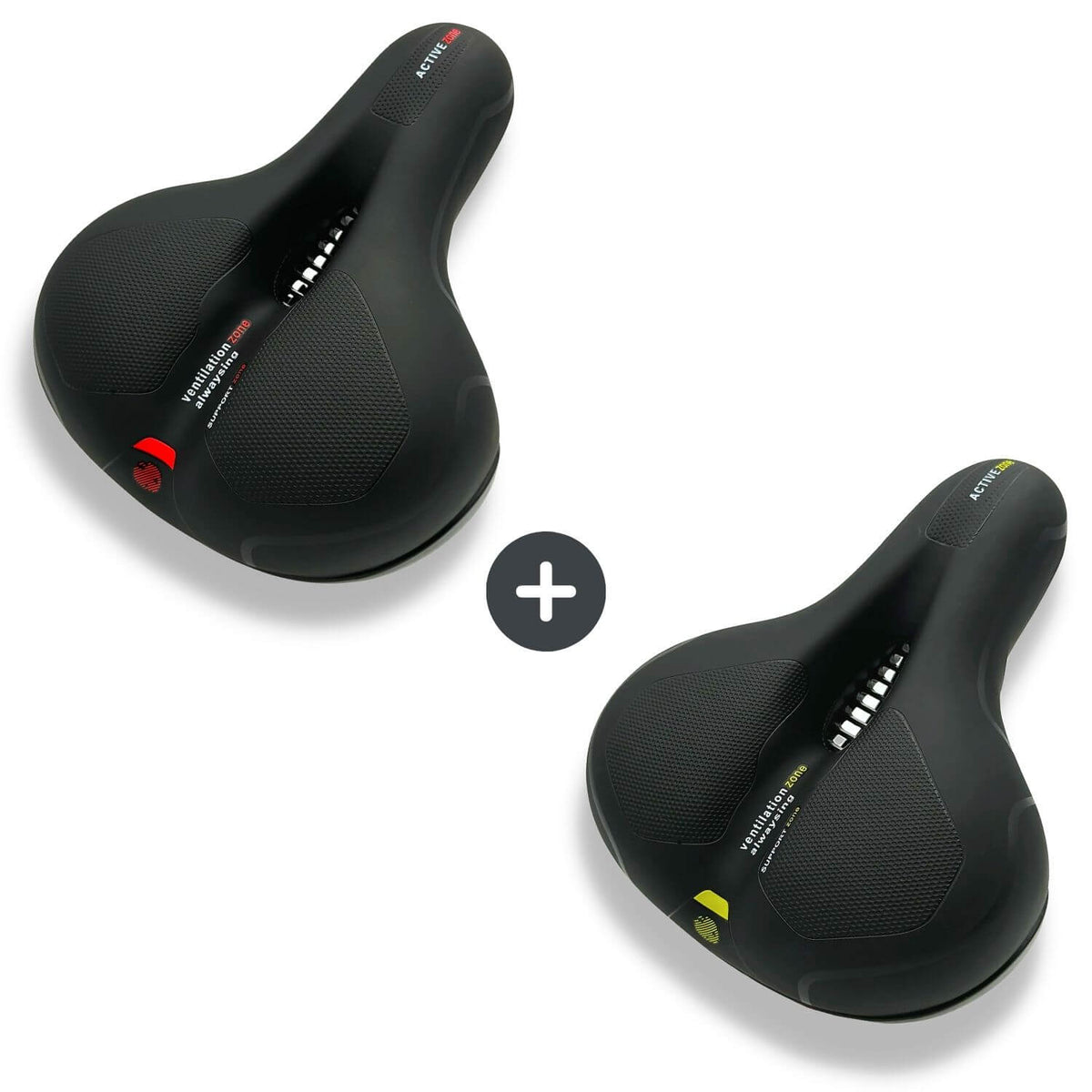 Memory Foam Bike Seat with Pressure Relief & Gel Cushioning for Road, Mountain & Commuter Bicycles – Ergonomic Saddle for Men & Women