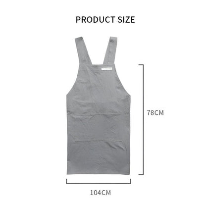 Tablier de chef Maven - Coton, design à bretelles croisées avec poches