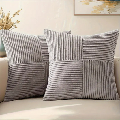 Raven Sofa Cushion Covers - Soft Corduroy, Rustic Charm