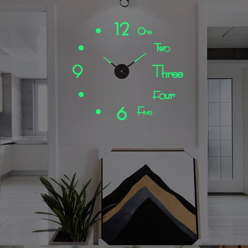 Horloge décorative surdimensionnée avec chiffres en relief pour entrée, cuisine, chambre, ronde de 40 cm, mécanisme à quartz silencieux, fonctionne à piles