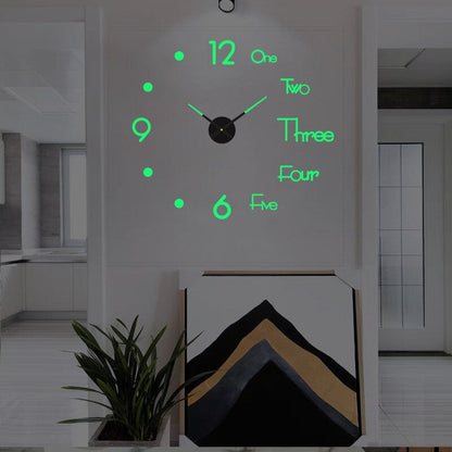 Horloge décorative surdimensionnée avec chiffres en relief pour entrée, cuisine, chambre, ronde de 40 cm, mécanisme à quartz silencieux, fonctionne à piles