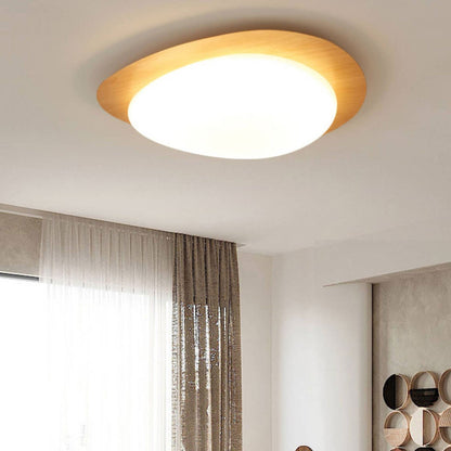 Low-Profile LED Ceiling Fixture with Remote Dimming & Three Color Modes for Bedrooms Hallways Kitchens | Modern Iron Acrylic Overhead Lighti