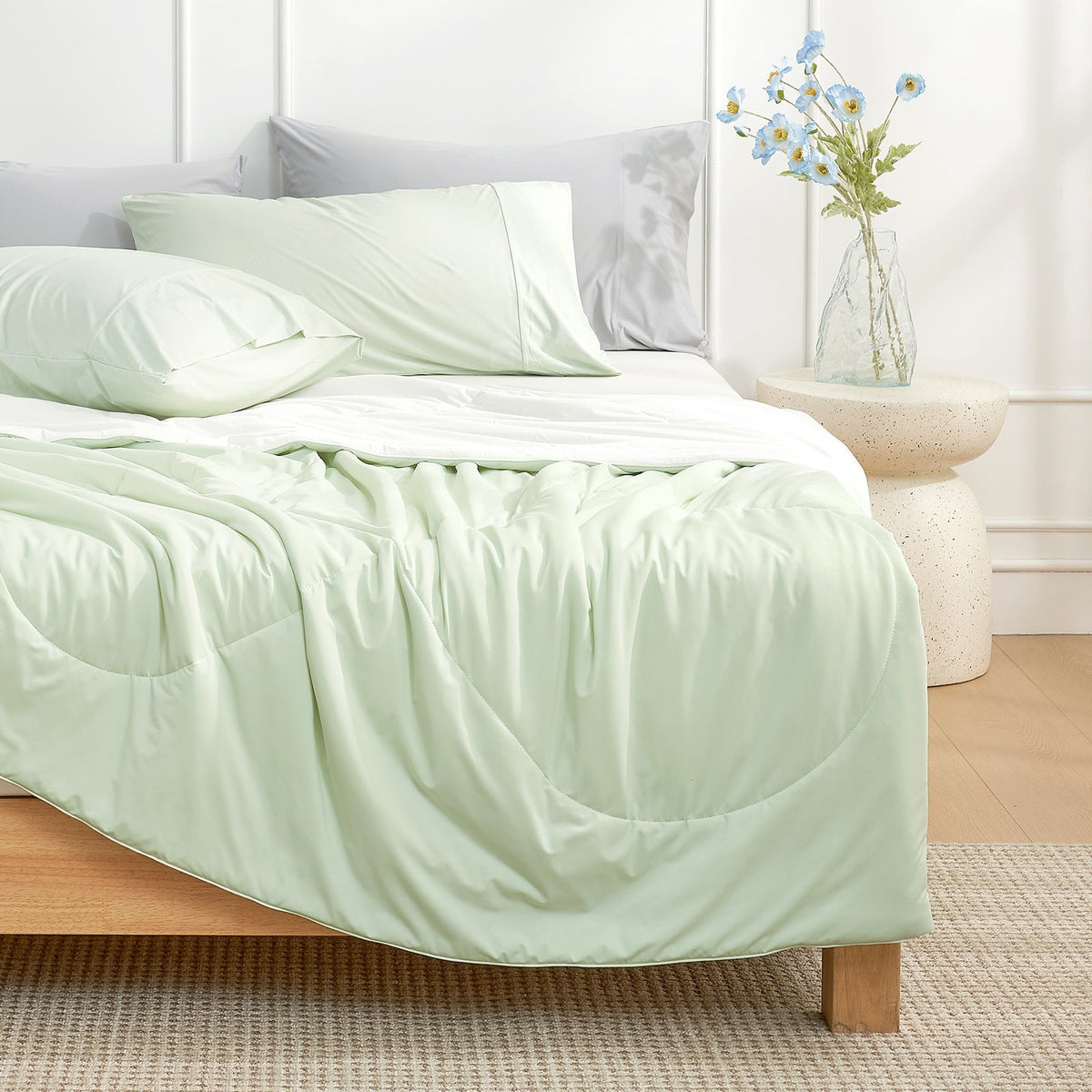 Couette rafraîchissante sensation nuage | Tissu japonais léger à effet fraîcheur instantané | Conception respirante pour les personnes ayant chaud en dormant