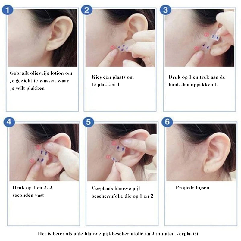 Invisible Facial Lifting Tape Strips for Jawline Contouring & Wrinkle Smoothing - Clear V-Shape Face Lift Stickers for Under Makeup - Breath