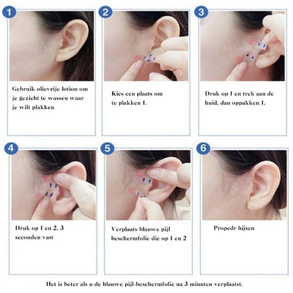 Invisible Facial Lifting Tape Strips for Jawline Contouring & Wrinkle Smoothing - Clear V-Shape Face Lift Stickers for Under Makeup - Breath