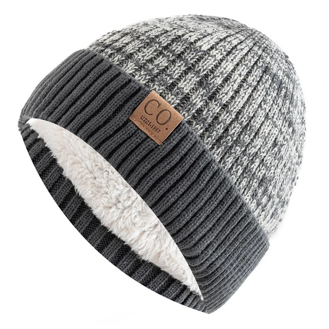 Fleece-Lined Knit Winter Beanie Hat for Men & Women – Warm Thermal Skull Cap – Cold Weather Headwear for Outdoors & Everyday