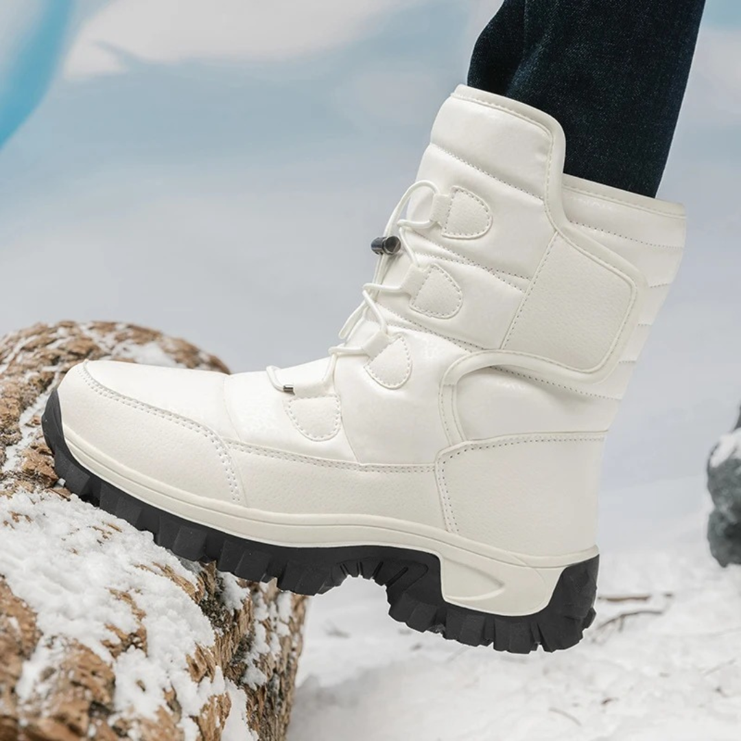 Women's Insulated Waterproof Winter Boots with Plush Lining – Slip-Resistant Platform Ankle Boots for Snow & Ice
