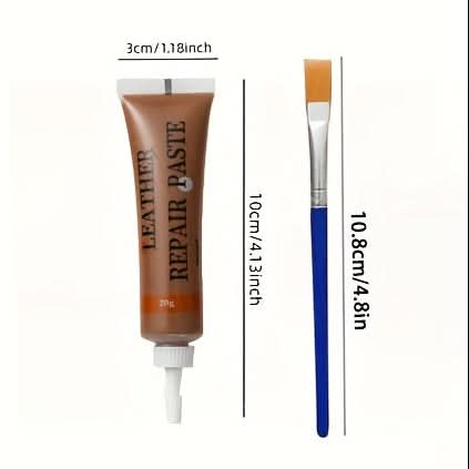 Kit de réparation pour cuir et vinyle pour canapés, intérieurs de voiture et tissus d'ameublement – 12 options de couleurs pour les retouches de meubles