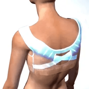 Soutien-gorge correcteur de posture, dos croisé et agrafes réglables sur le devant