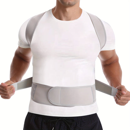 Adjustable Posture Corrector Brace for Back Support – Breathable Neoprene Upper Back Straightener for Men & Women